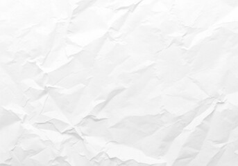 The texture of white paper is crumpled. Background for various purposes.