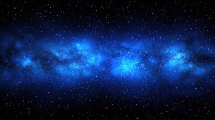 Fototapeta premium Stunning Cosmic Background with Bright Stars and Blue Nebula Effects