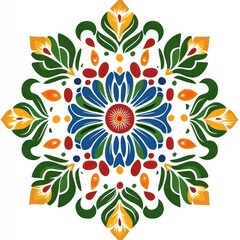 Colorful Mandala Patterns with Floral Designs