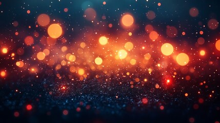 Fototapeta premium Abstract Christmas with Bokeh Background: Captivating Holiday Visuals