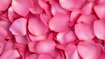 Fototapeta premium A close up of pink petals with water droplets on them