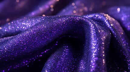 Vibrant purple backdrop with shimmering glitter