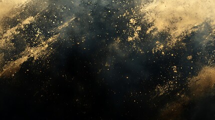 Obraz premium Elegant black and gold tones blending into a smooth gradient