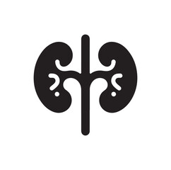 Kidney Icon silhouette vector illustration