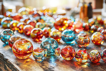 a diy glass bead ornament project featuring beautifully crafted ornaments