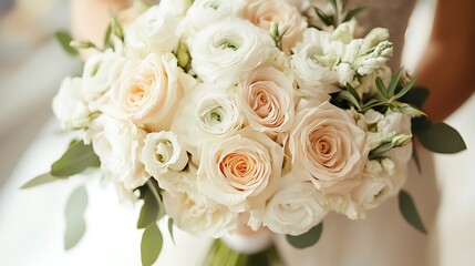 Fototapeta premium Pastel ivory blending seamlessly into white