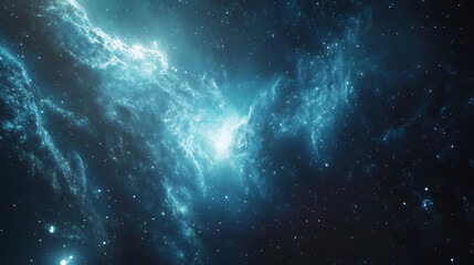 Fototapeta premium Nebula with million stars shining bright in the deep space, a beautiful cosmic background