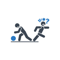 Angry Sports Conflict Icon