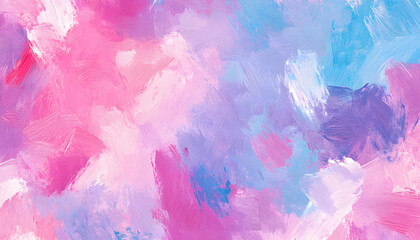Abstract Pastel Painting Pink Purple Blue Hues