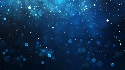 Fototapeta premium Blue and black abstract design with scattered glowing sparkles