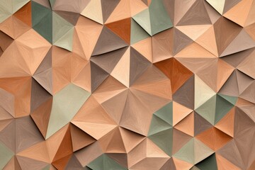 Obraz premium A geometric design of a rising star, representing achievement and excellence, using bold, abstract shapes in muted tones