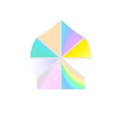 Pastel Rainbow Light Panels: Abstract Design 
