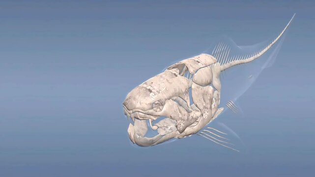 Reconstruction of Prehistoric armoured fish