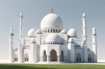 3d rendering mosque