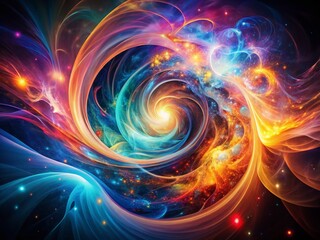 Abstract Light Background Double Exposure Photography, Surreal Light Art, Dreamy Light Effects, Ethereal Glow, Mystic Illumination