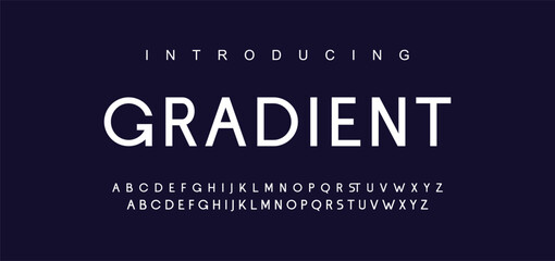 Minimal modern logo alphabet fonts. Typography minimalist urban sana serif digital fashion future creative logos fonts. vector illustration