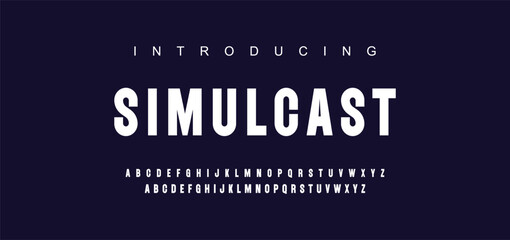 Minimal modern logo alphabet fonts. Typography minimalist urban sana serif digital fashion future creative logos fonts. vector illustration