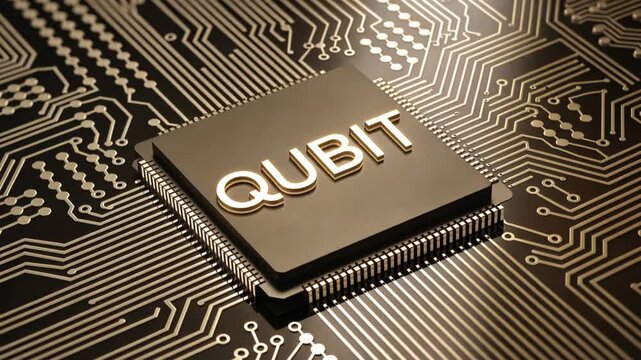 Qubit Quantum computer microchip qubit septillion processor