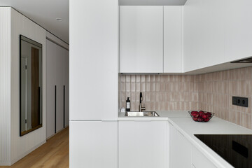 interior design. interior photography of an apartment for rent. One-room apartment with a simple and cozy design. High quality photo