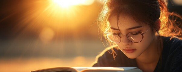 Capture the essence of learning with personal diaries documenting study journeys, exam preparation, and reflective habits This image portrays a focused student immersed in their studies, illuminated