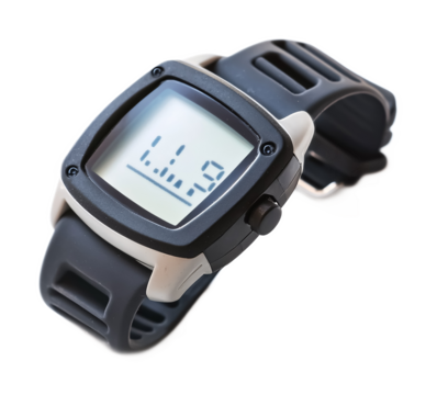 Digital Pedometer for Fitness & Activity Tracking - Isolated on White Background