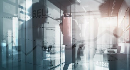 Charts stock market candles. Financial and economic project 2025