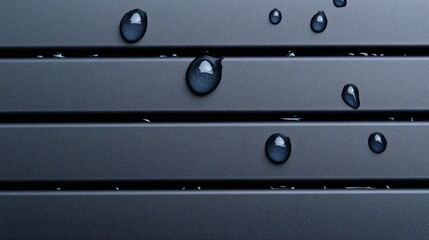 Black hair strands adorned with tiny water droplets captured in stunning macro detail during a bright afternoon