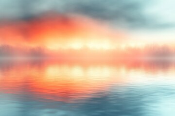 Fototapeta premium Horizontal blurred background, light orange, light gray and light blue
