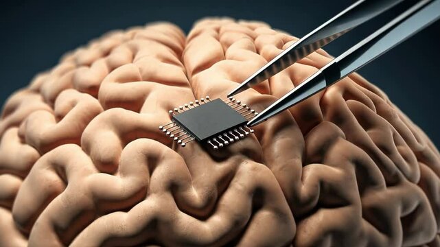Brain microchip implant human cyborg hybrid Artificial intelligence