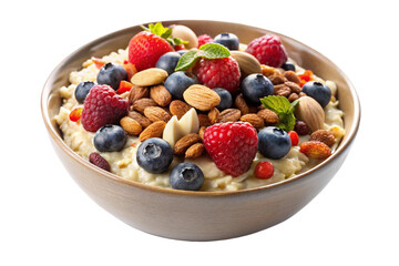 bowl of muesli with berries