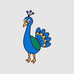 peacock illustration