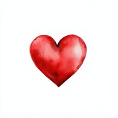 Obraz premium A vibrant, artistic representation of a red heart symbolizing love and connection.