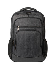 textile backpack on transparent background. png file