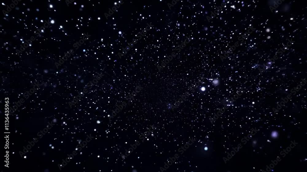 Poster Exploring the vast expanse of outer space with shimmering stars and celestial wonders