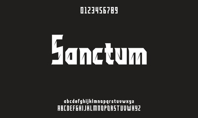 Modern minimal abstract alphabet fonts. Typography technology, electronic, movie, digital, music, future, logo creative font.