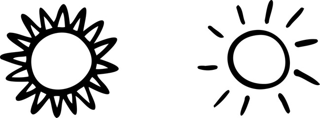 Sun icon vector illustration. Brightness sign and symbol.