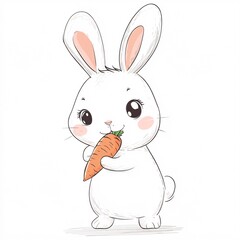 Obraz premium white rabbit