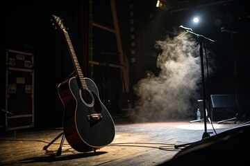 guitar on stage