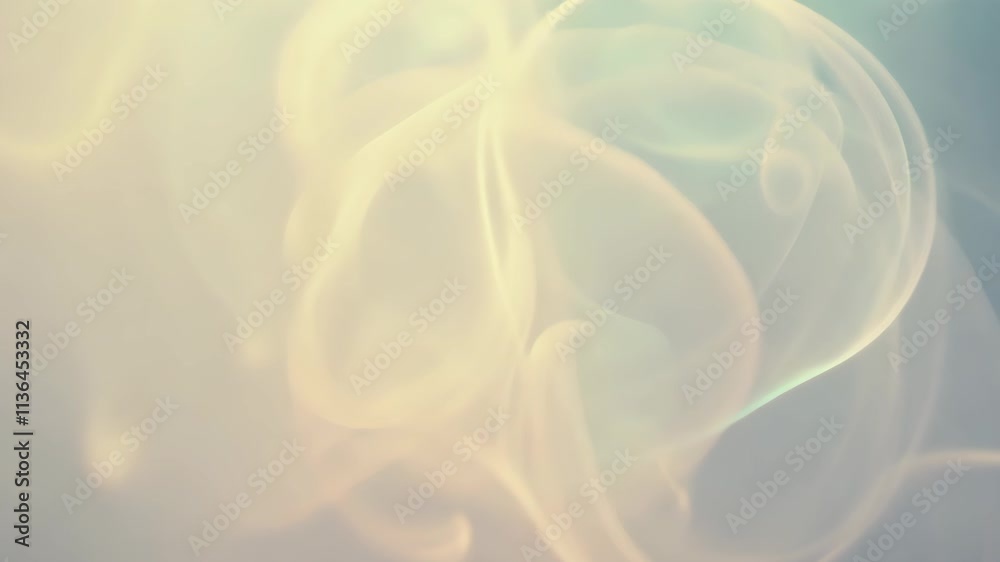Fototapete soft swirling smoke patterns create a mesmerizing and tranquil atmosphere at a creative studio