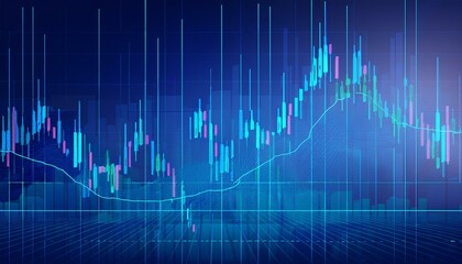 Trading candle stick pattern chart design icon business graphic resource illustration