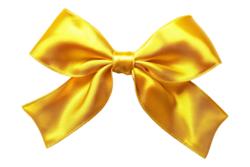 A bow, isolated on a transparent background, ideal for decorative, fashion, or gift-related designs