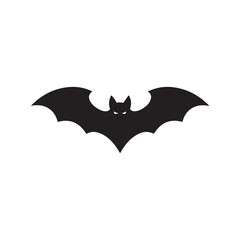 Bat icon, flat design template, vector illustration