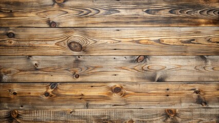 Naklejka premium Rustic Weathered Wood Planks Background Texture with Natural Knots and Grain