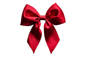 Fototapeta premium A bow, isolated on a transparent background, ideal for decorative, fashion, or gift-related designs