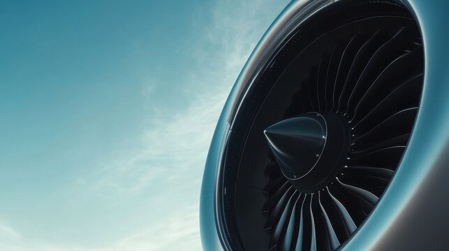 Advanced aircraft engine running on alternative biofuel photographed during flight test showcases revolutionary progress in sustainable aviation engineering development