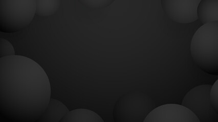 Black abstract technology vector background