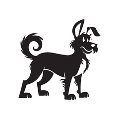 Pet dog illustration,Dog animal vector icon. filled flat sign for mobile concept and web design. Puppy pet glyph icon..eps