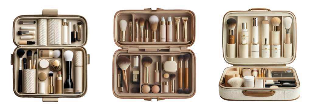 Elegant Makeup Kit with Brushes and Essentials