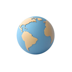 Fototapeta premium 3D earth globe icon