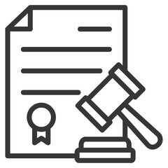 Obraz premium Legal icon